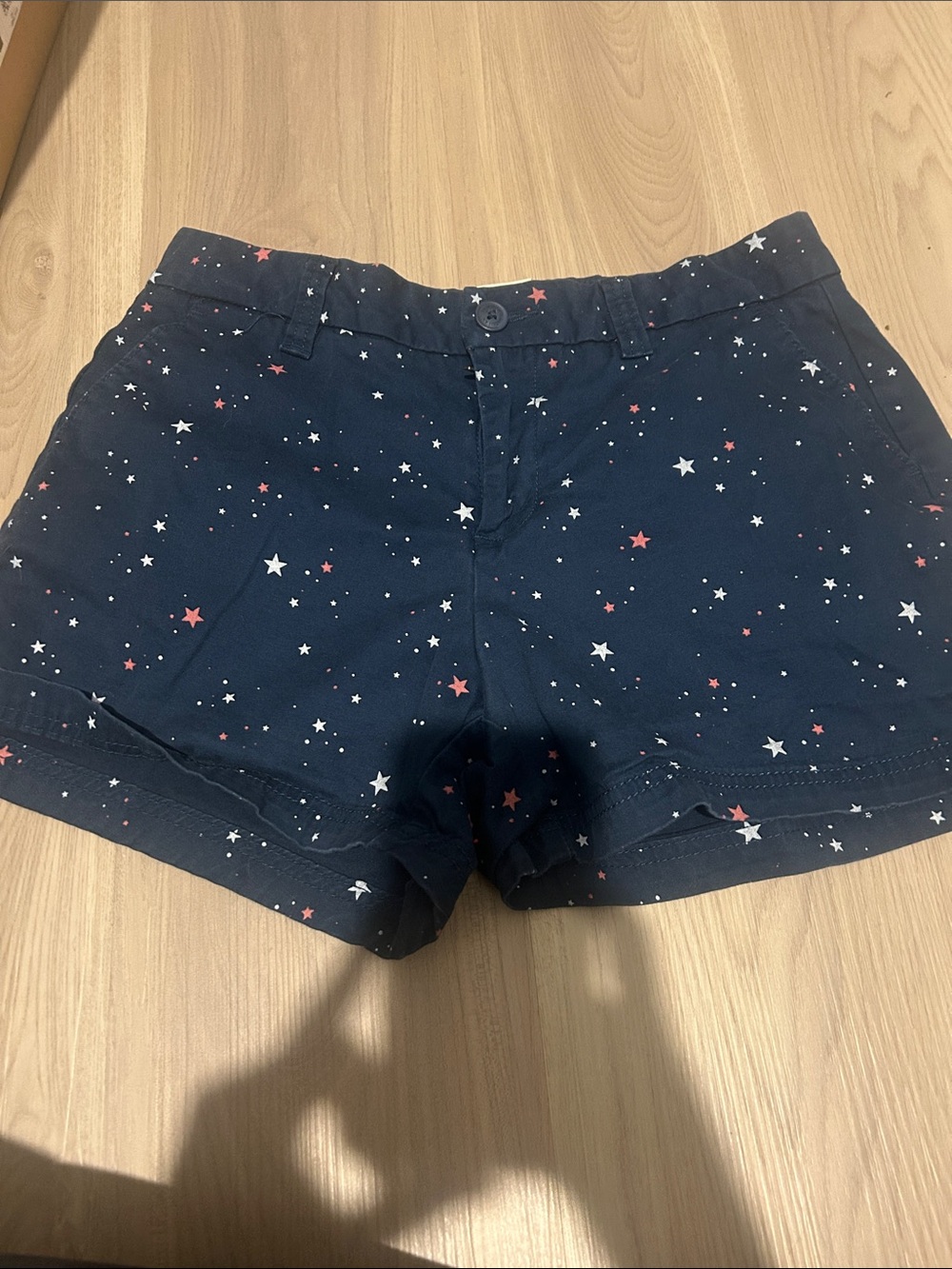 Magellan Outdoors Navy Star-Print Women's Jean Shorts